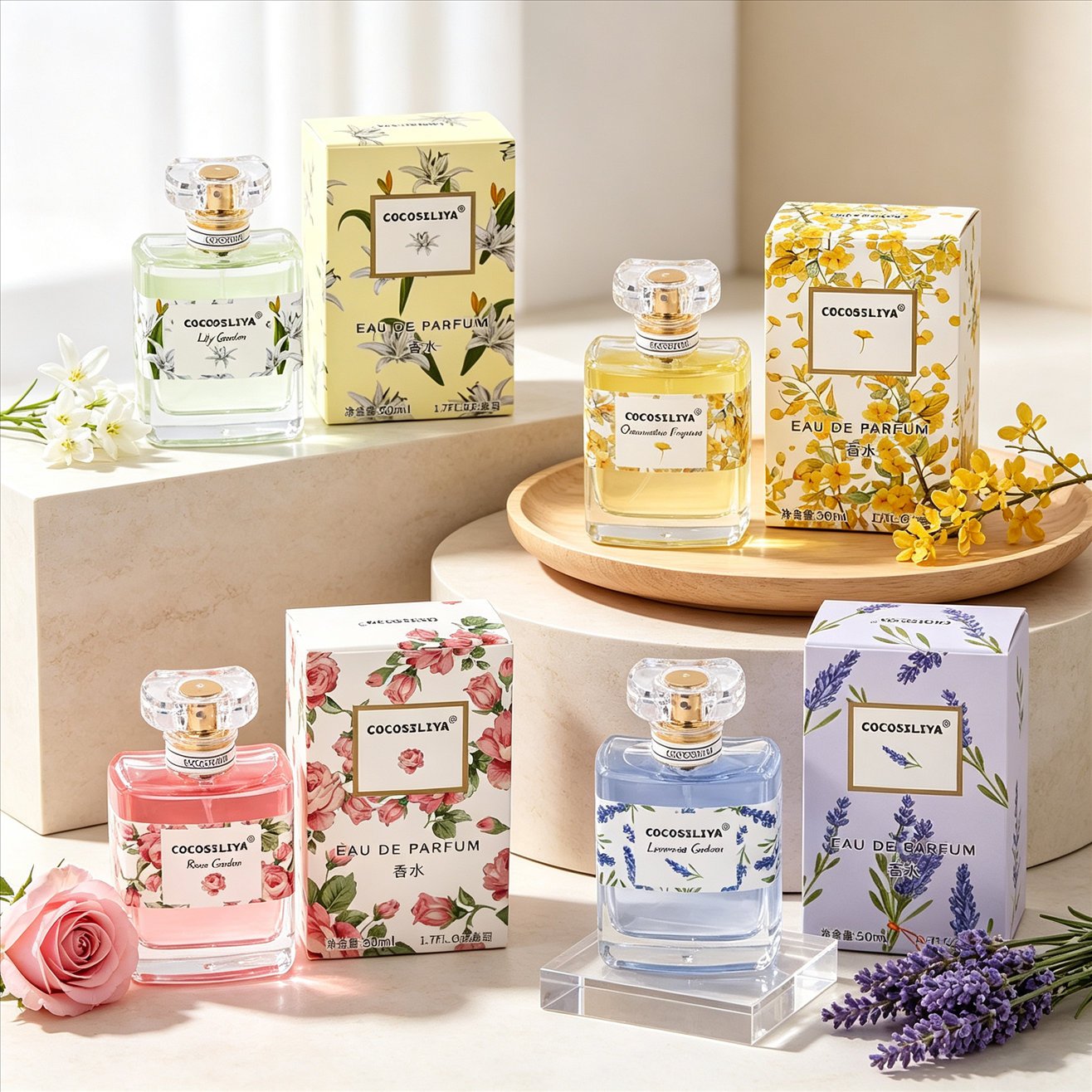 عطر نسائي، عبوة تحتوي على قطعت - مراجعة Women'S Perfume Rose Fragrance وسعره